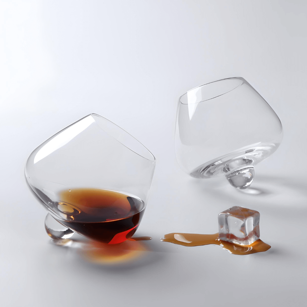 Kami Rotating Crystal Whisky Glass - TsukiGlass