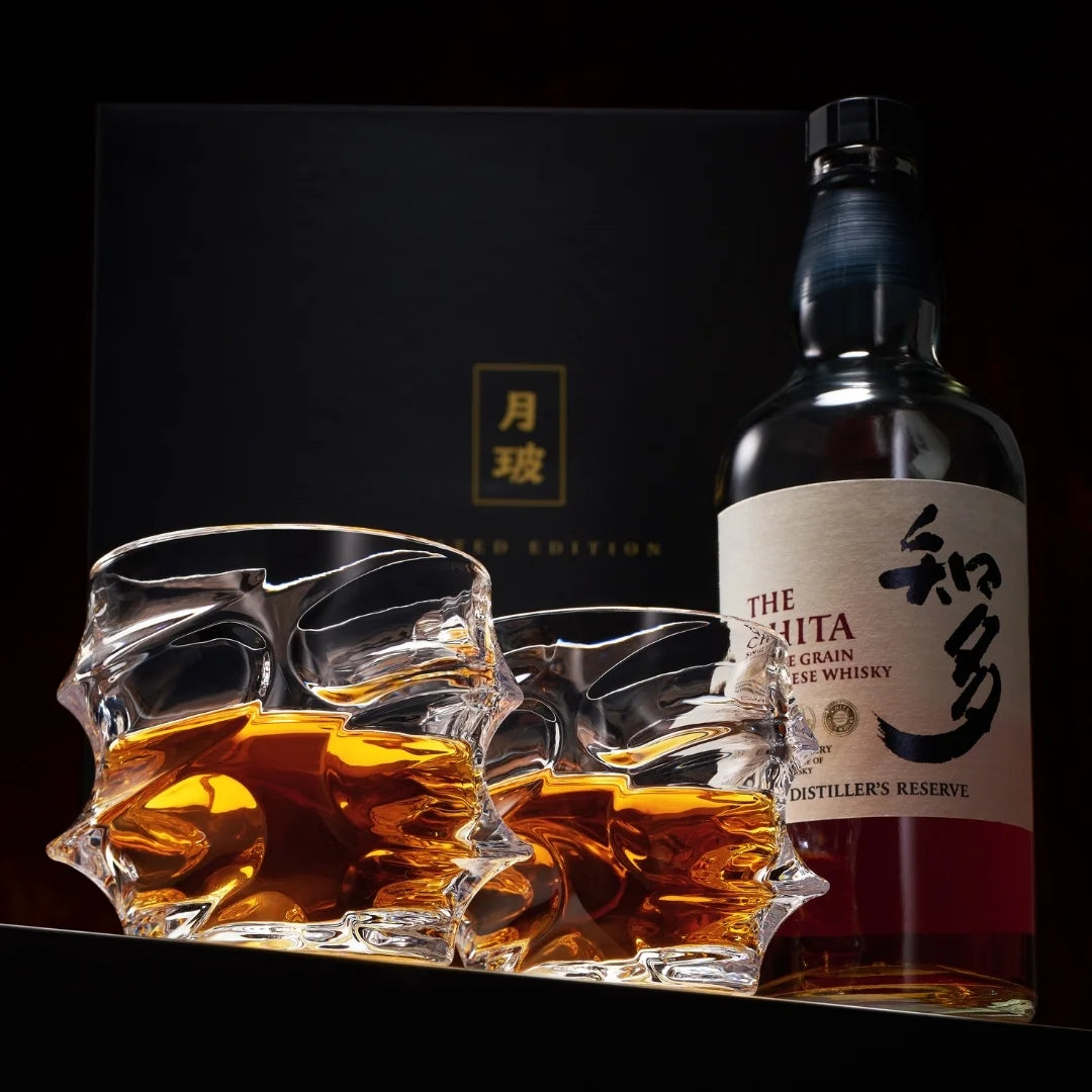 Storm Japanese Crystal Whisky Glass - TsukiGlass