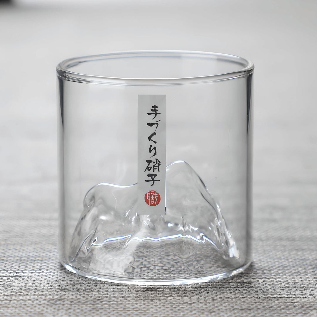 Mount Fuji Japanese Crystal Whisky Glass - TsukiGlass