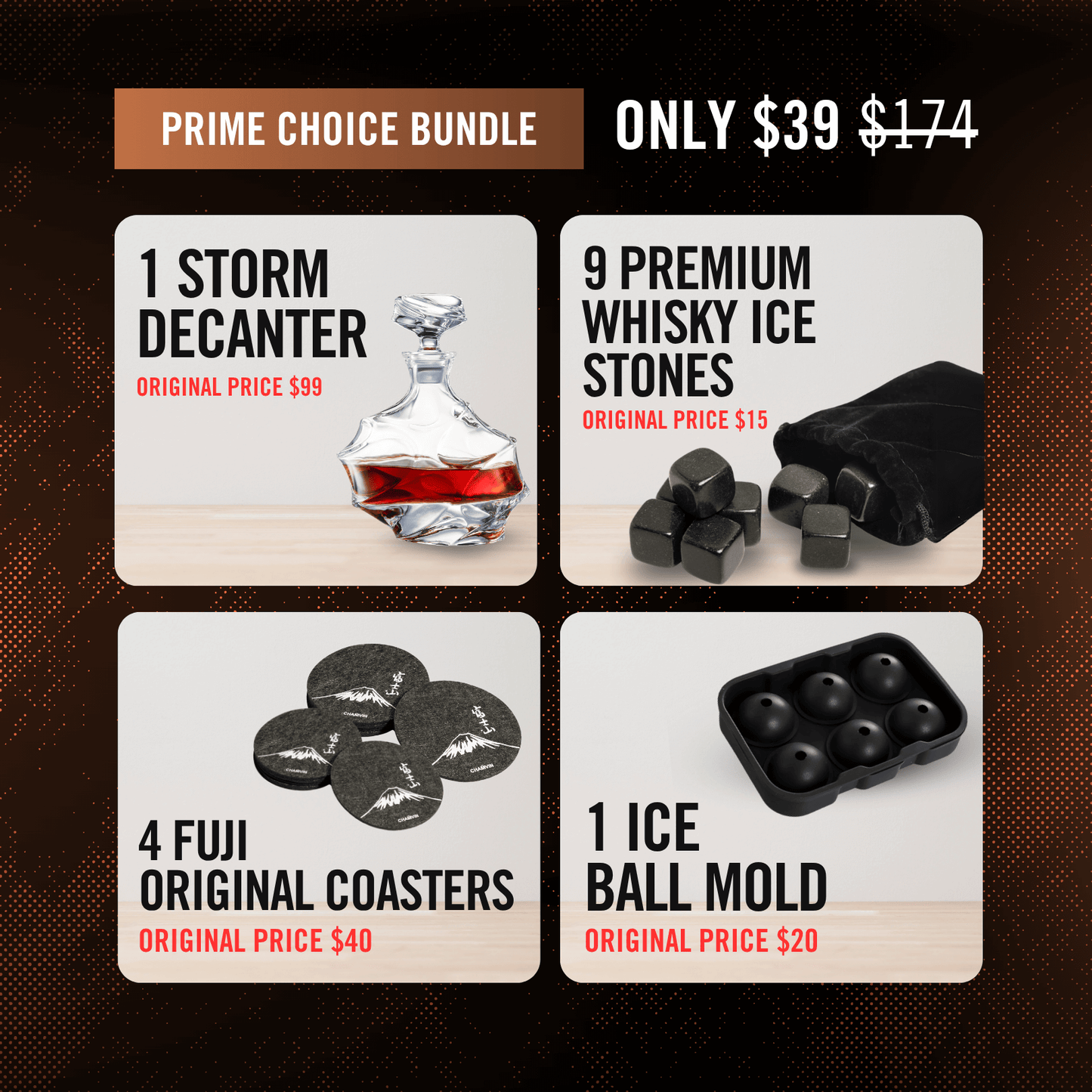 TsukiGlass Choice Whisky Bundle ( Prime+ ) - TsukiGlass
