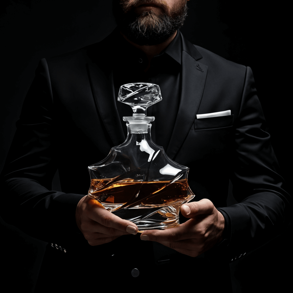 Storm Japanese Crystal Whisky Decanter - TsukiGlass