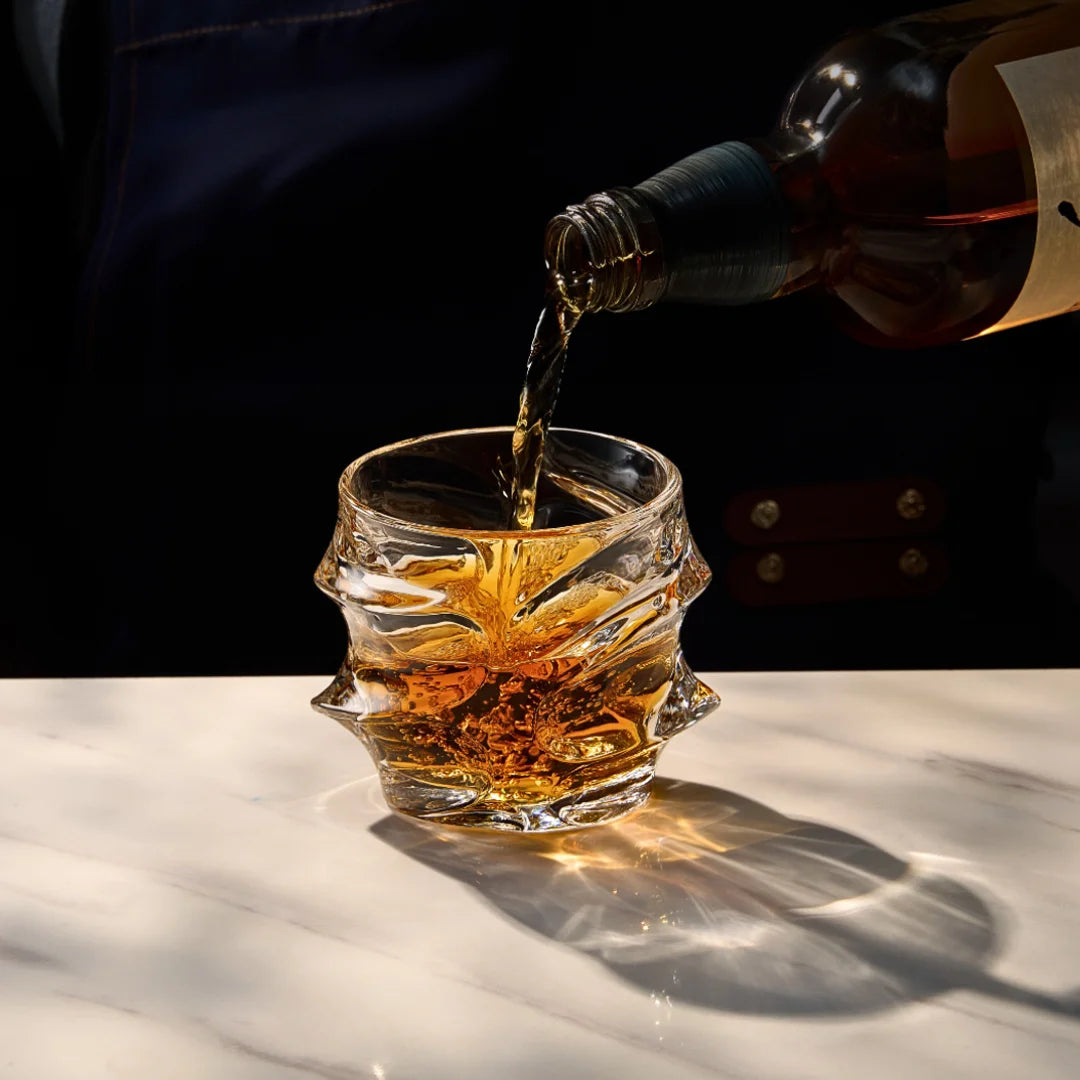 Storm Japanese Crystal Whisky Glass - TsukiGlass