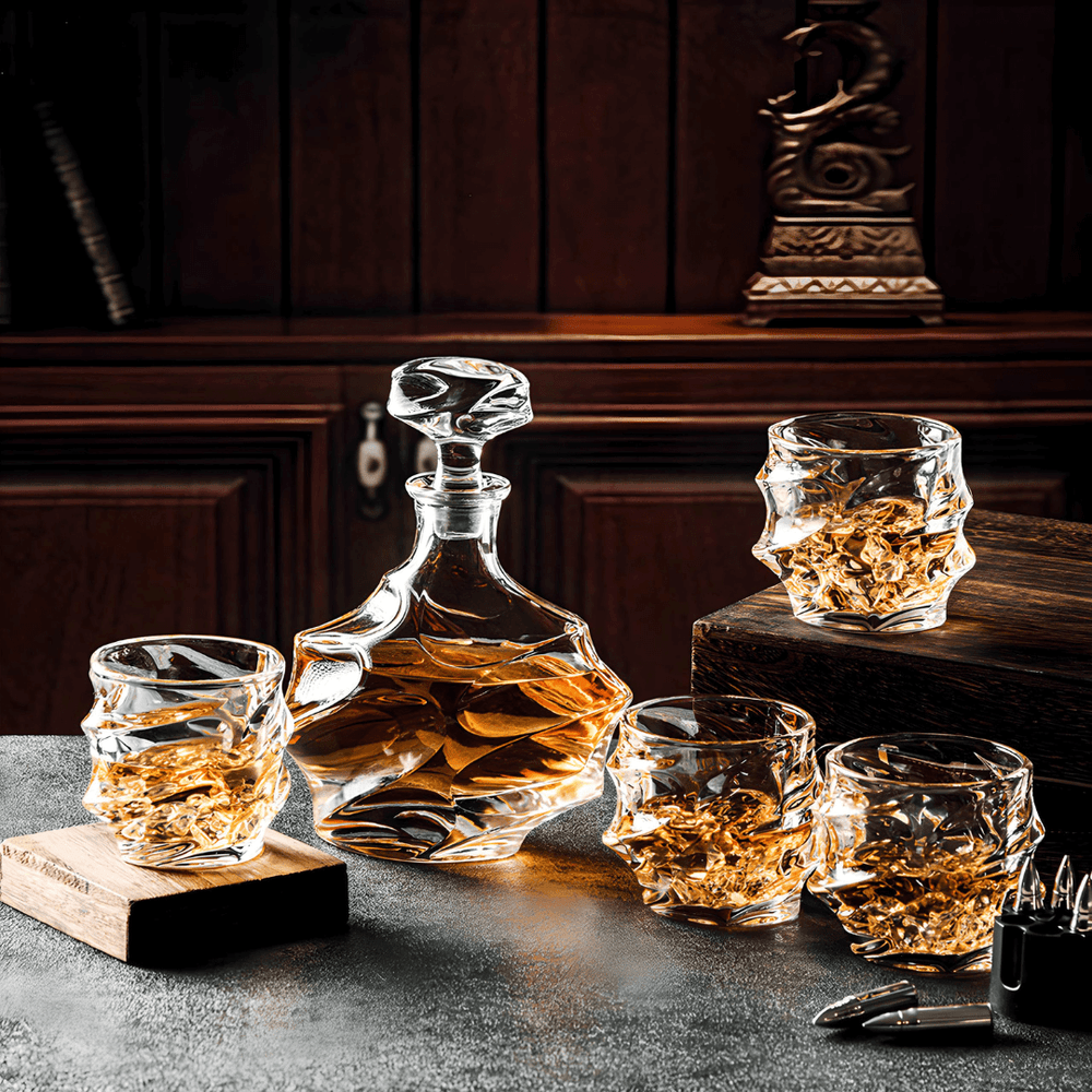 Storm Japanese Crystal Whisky Decanter - TsukiGlass