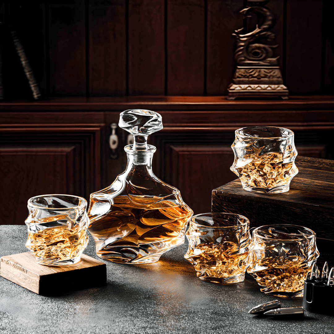 Storm Japanese Crystal Whisky Decanter - TsukiGlass