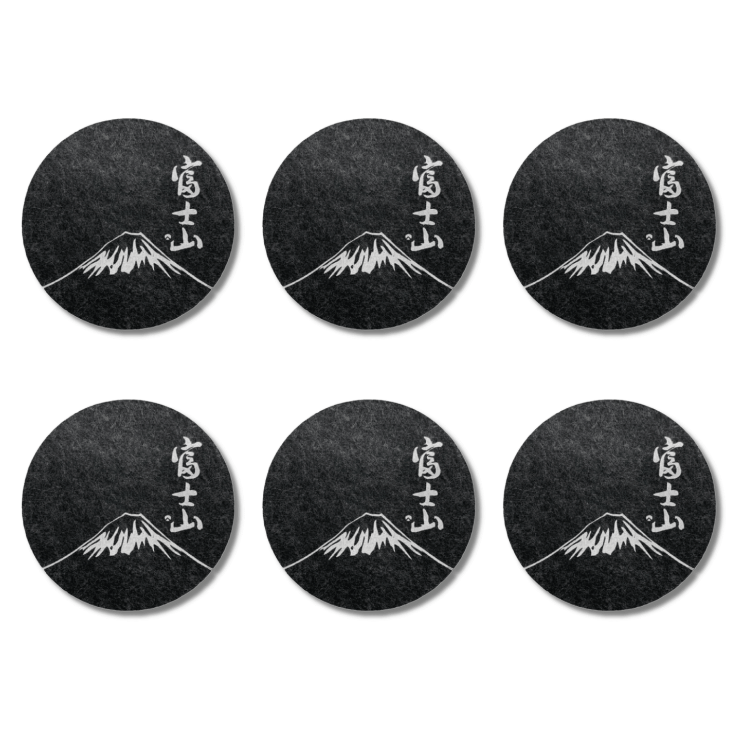 6 Mount Fuji TsukiGlass Original Coaster - TsukiGlass