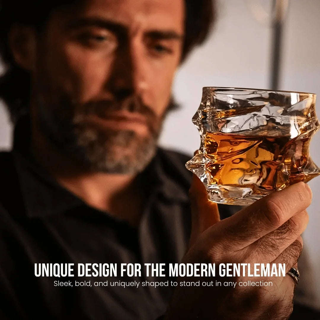 Storm Japanese Crystal Whisky Glass - TsukiGlass