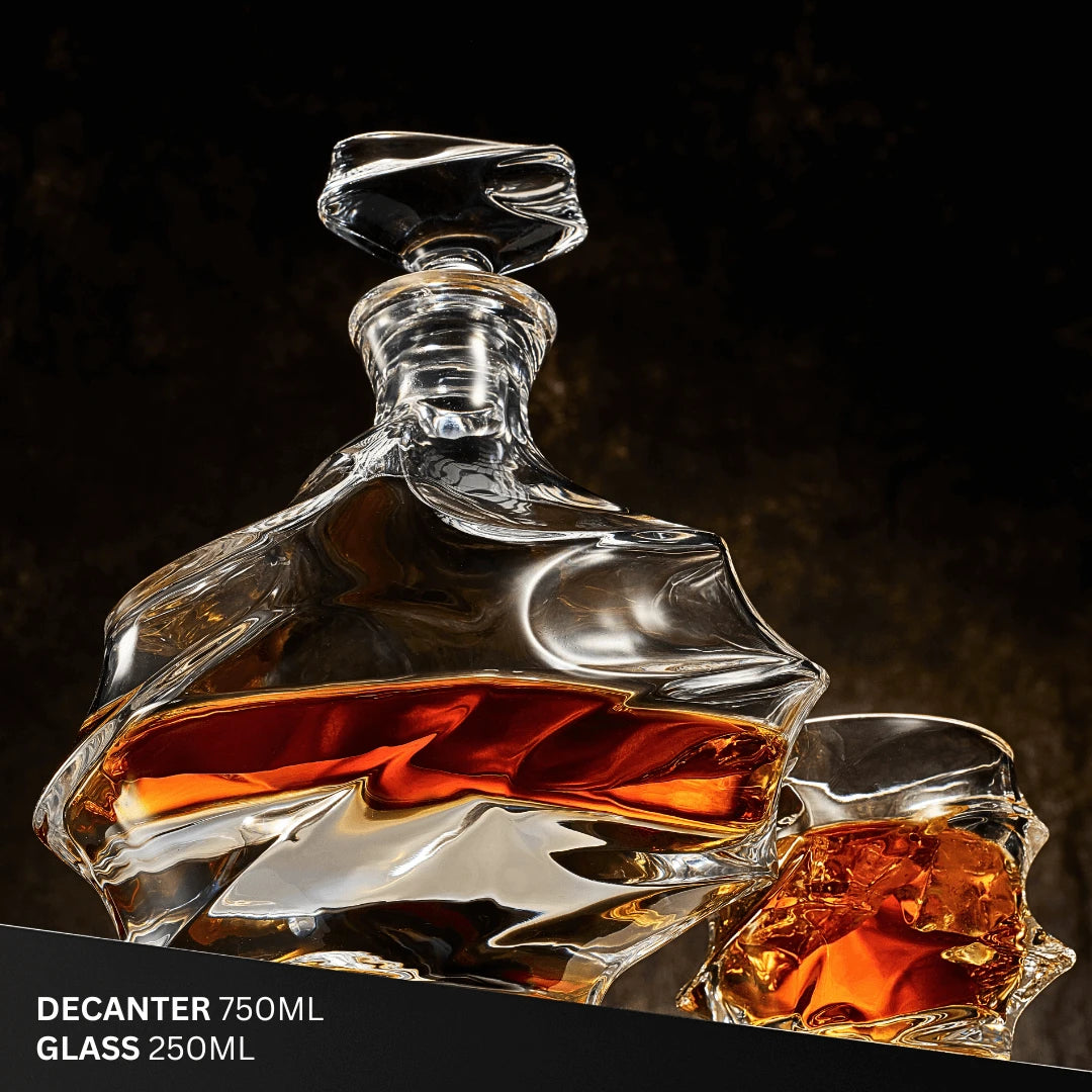 Storm Japanese Crystal Whisky Decanter - TsukiGlass