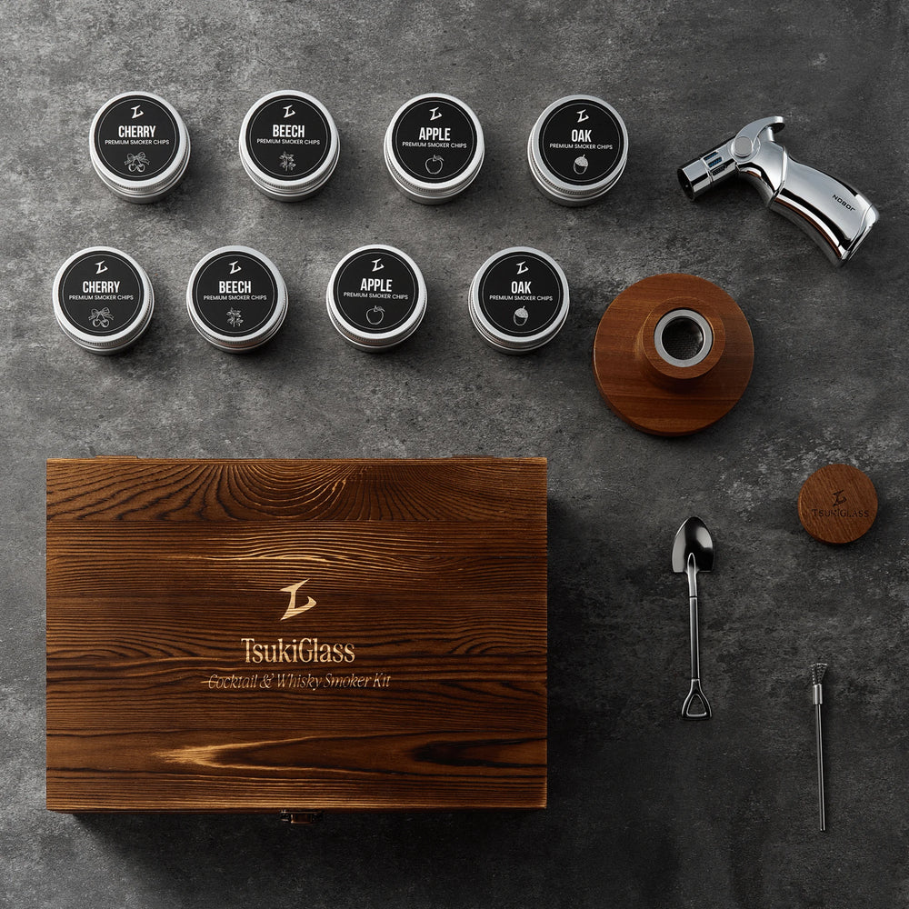 Tsuki Smoker Kit For Whisky & Cocktails (With Torch) - TsukiGlass
