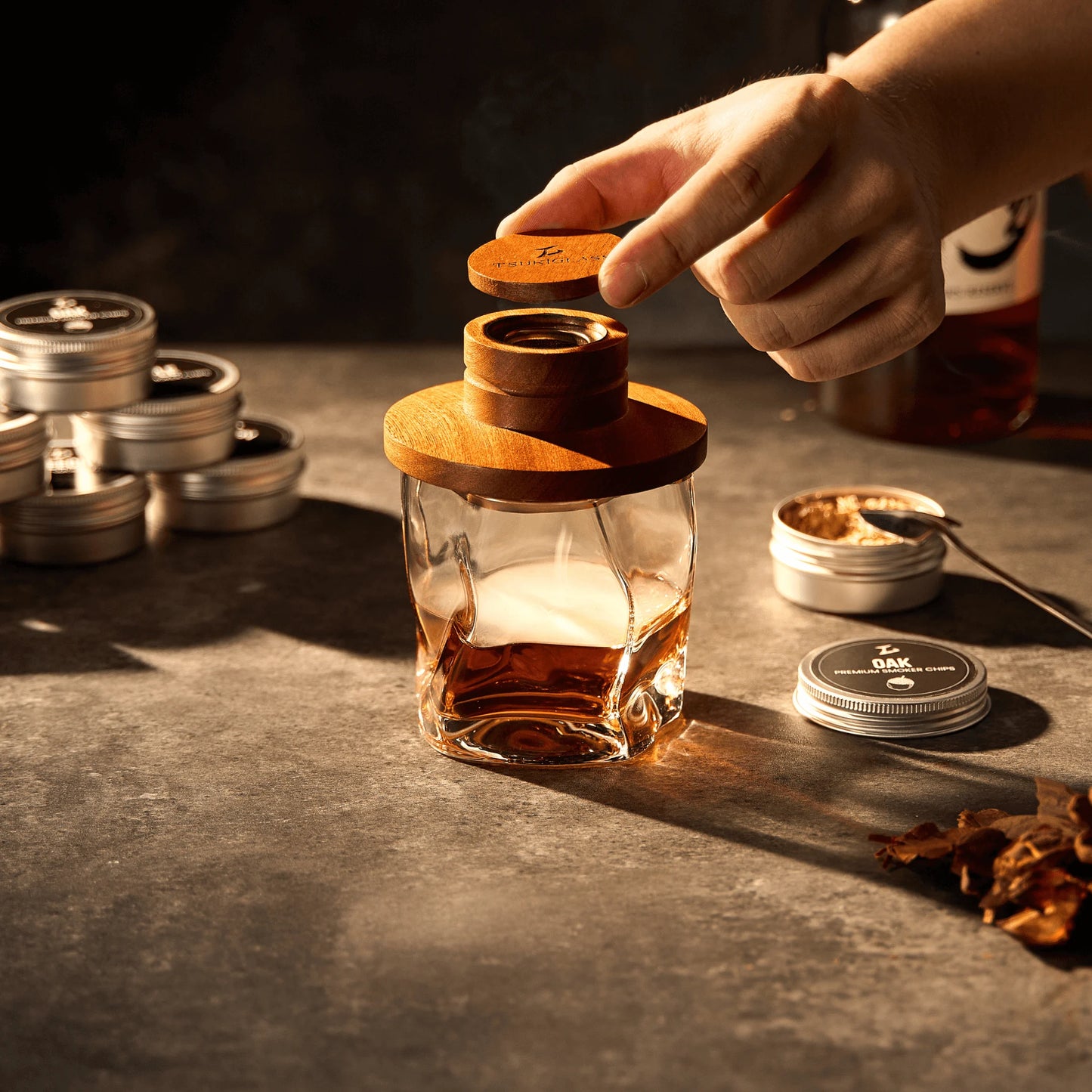 Tsuki Smoker Kit For Whisky & Cocktails (With Torch) - TsukiGlass