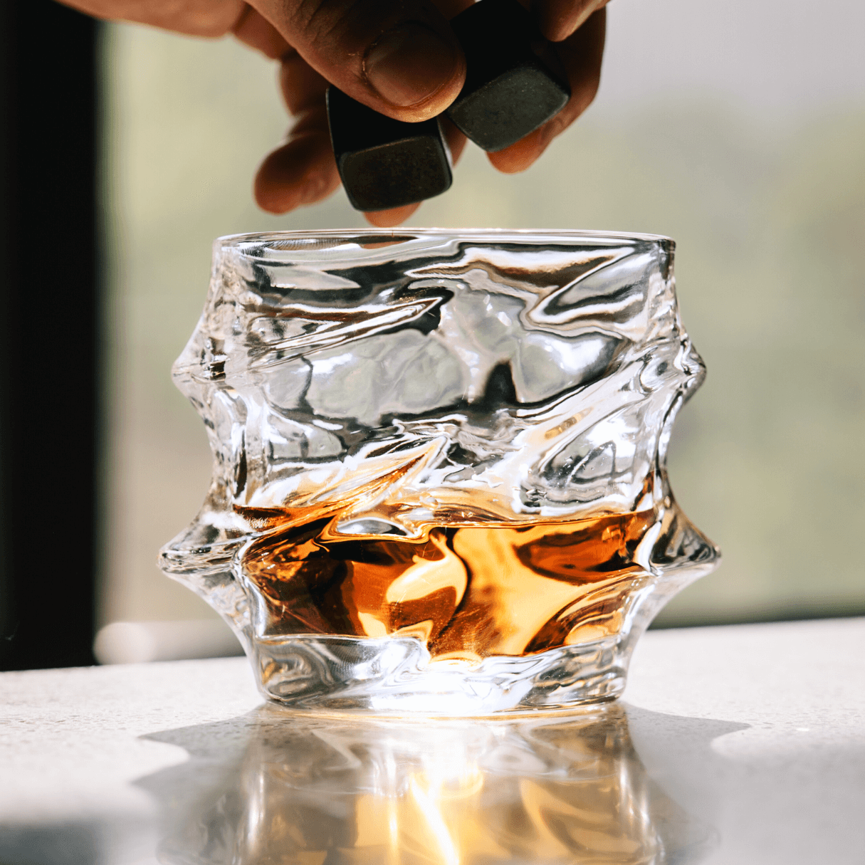 Storm Japanese Crystal Whisky Glasses Set - TsukiGlass