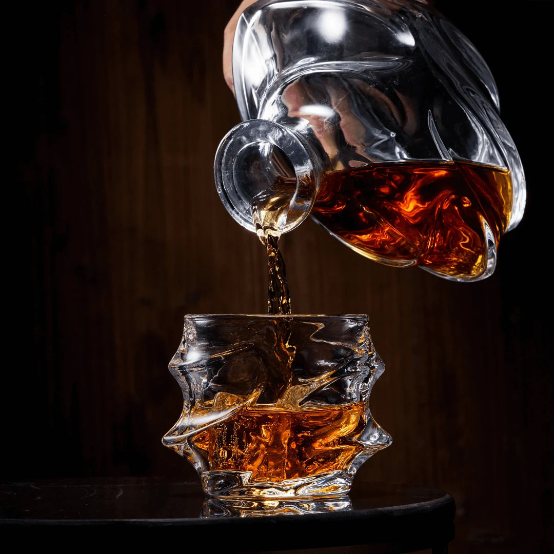 Storm Japanese Crystal Whisky Decanter - TsukiGlass