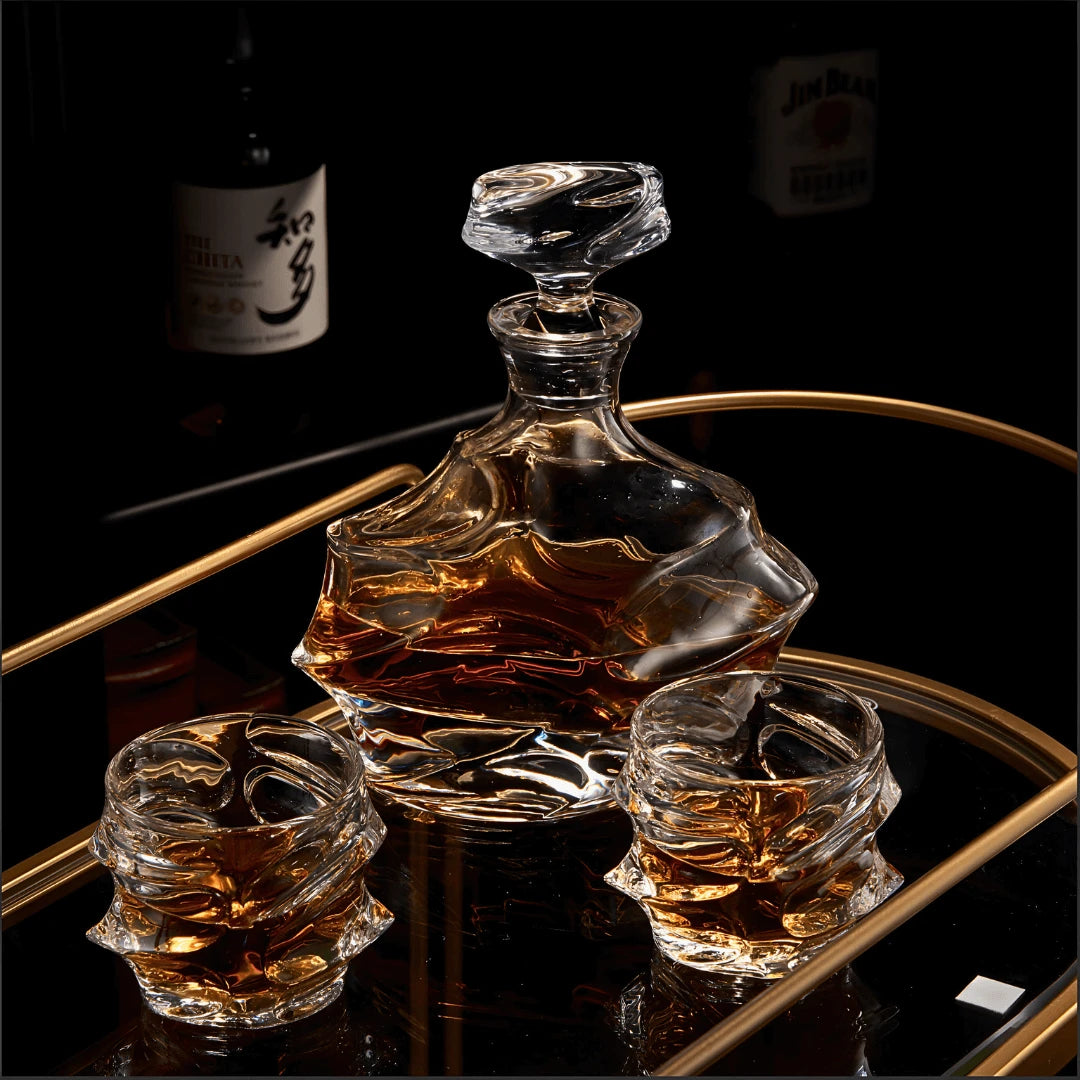 Storm Japanese Crystal Whisky Decanter - TsukiGlass