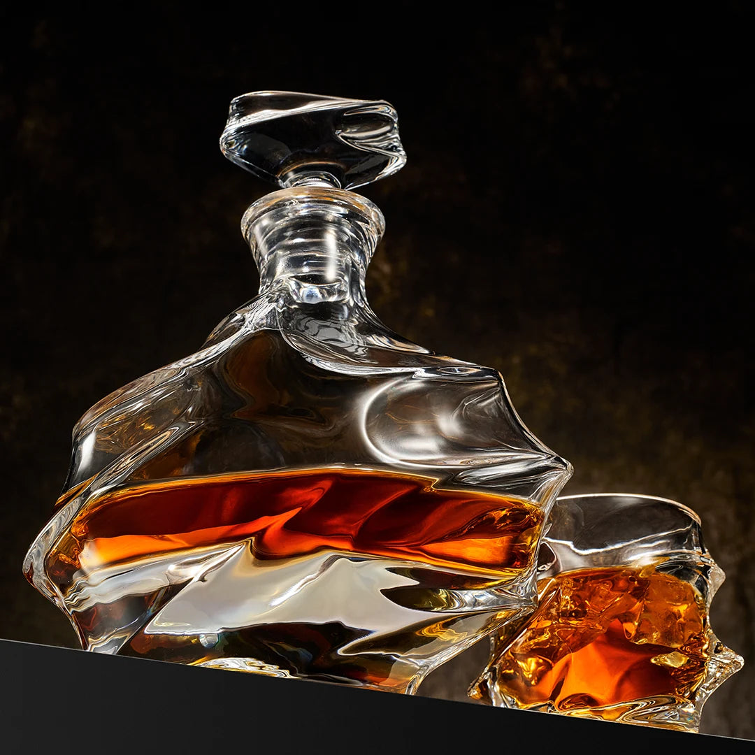 Storm Japanese Crystal Whisky Glasses Set - TsukiGlass