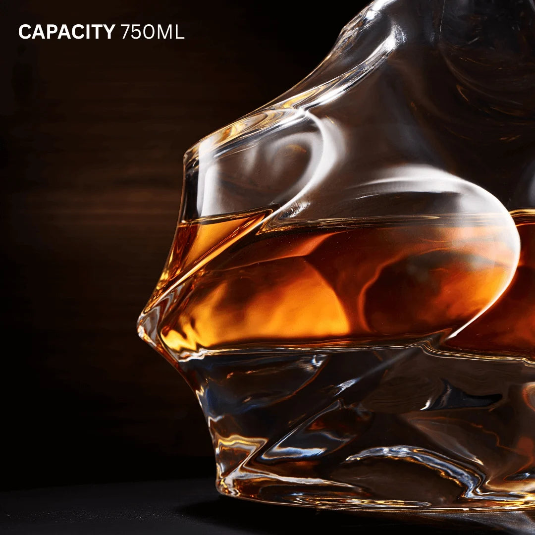 Storm Japanese Crystal Whisky Decanter - TsukiGlass