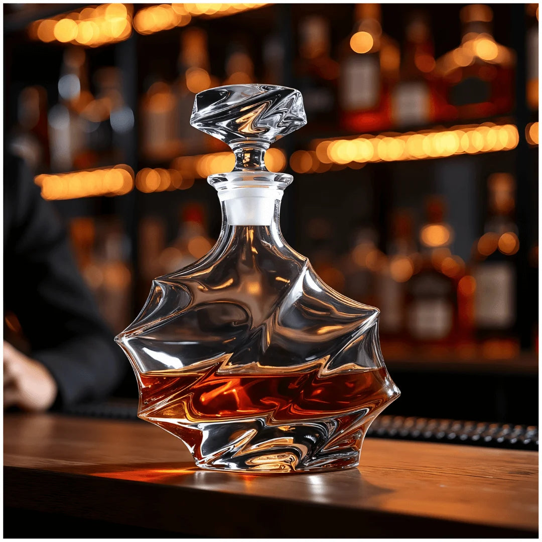 Storm Japanese Crystal Whisky Decanter - TsukiGlass