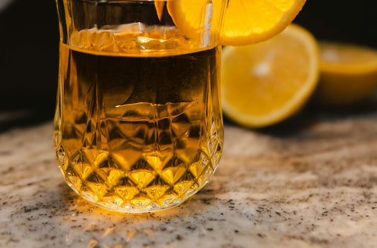 rotating whiskey glass