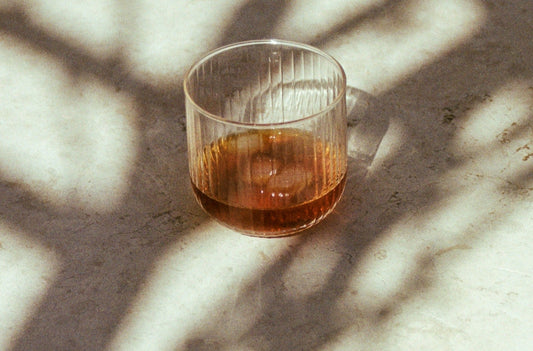 rotating whiskey glass