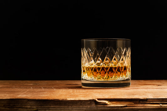 whiskey spinning glass