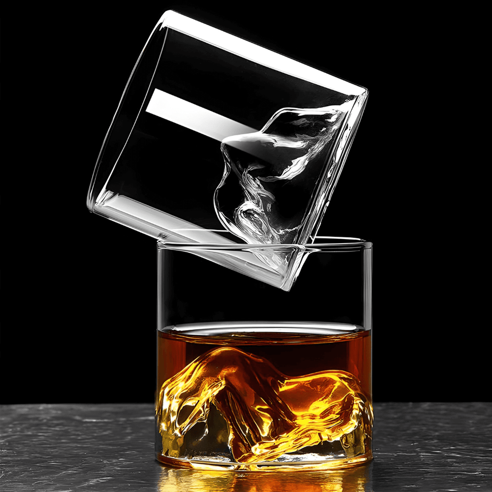 Mount Fuji Japanese Crystal Whisky Glass - TsukiGlass