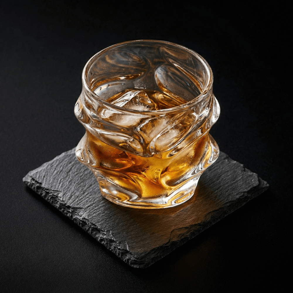 Black Stone Coaster - TsukiGlass