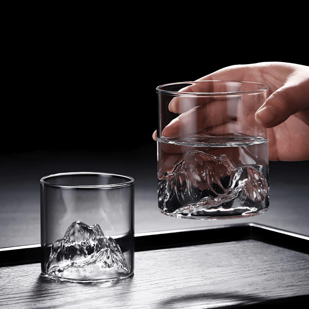 Mount Fuji Japanese Crystal Whisky Glass - TsukiGlass