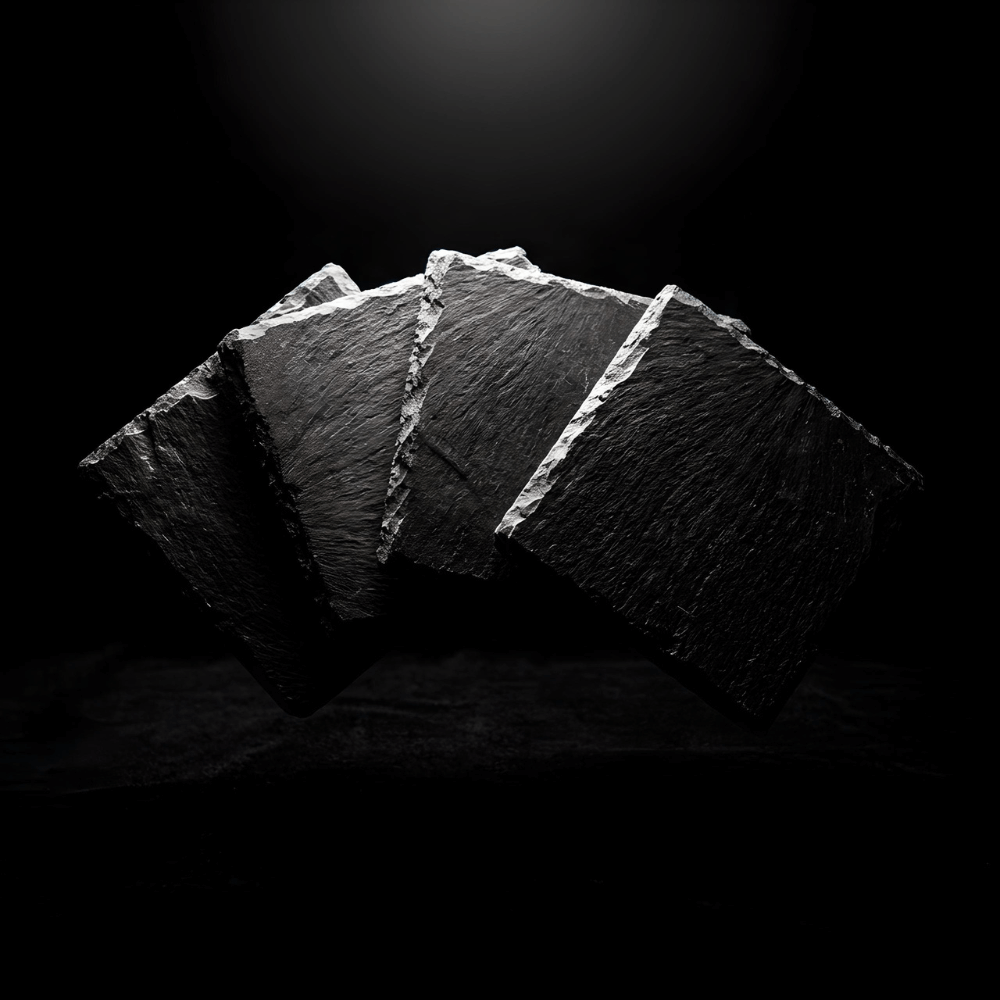 Black Stone Coaster - TsukiGlass