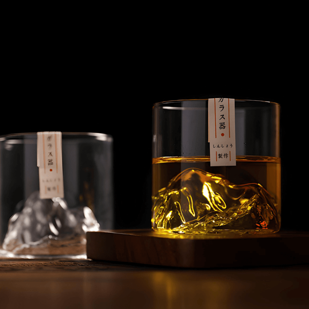 Mount Fuji Japanese Crystal Whisky Glass - TsukiGlass