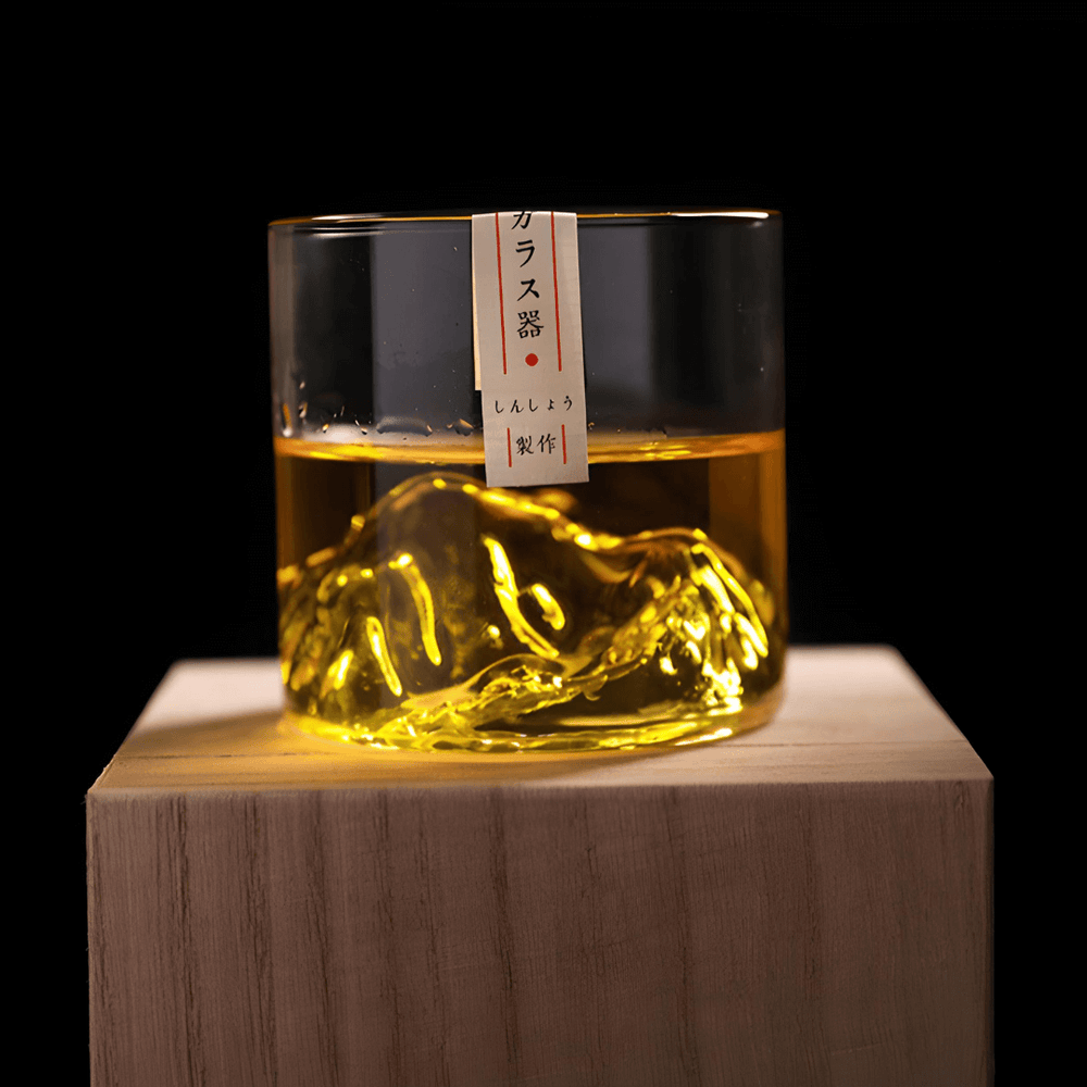 Mount Fuji Japanese Crystal Whisky Glass - TsukiGlass