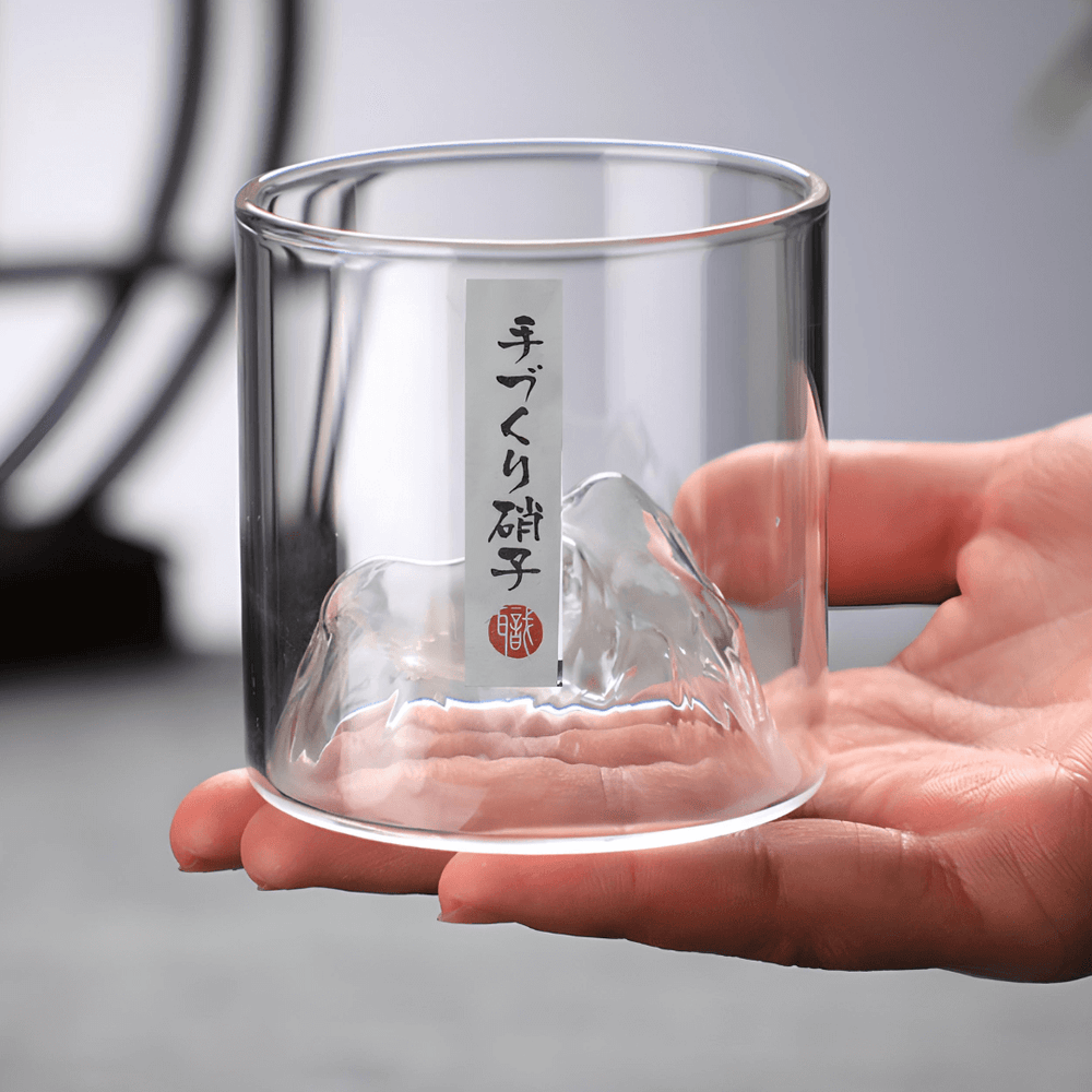 Mount Fuji Japanese Crystal Whisky Glass - TsukiGlass