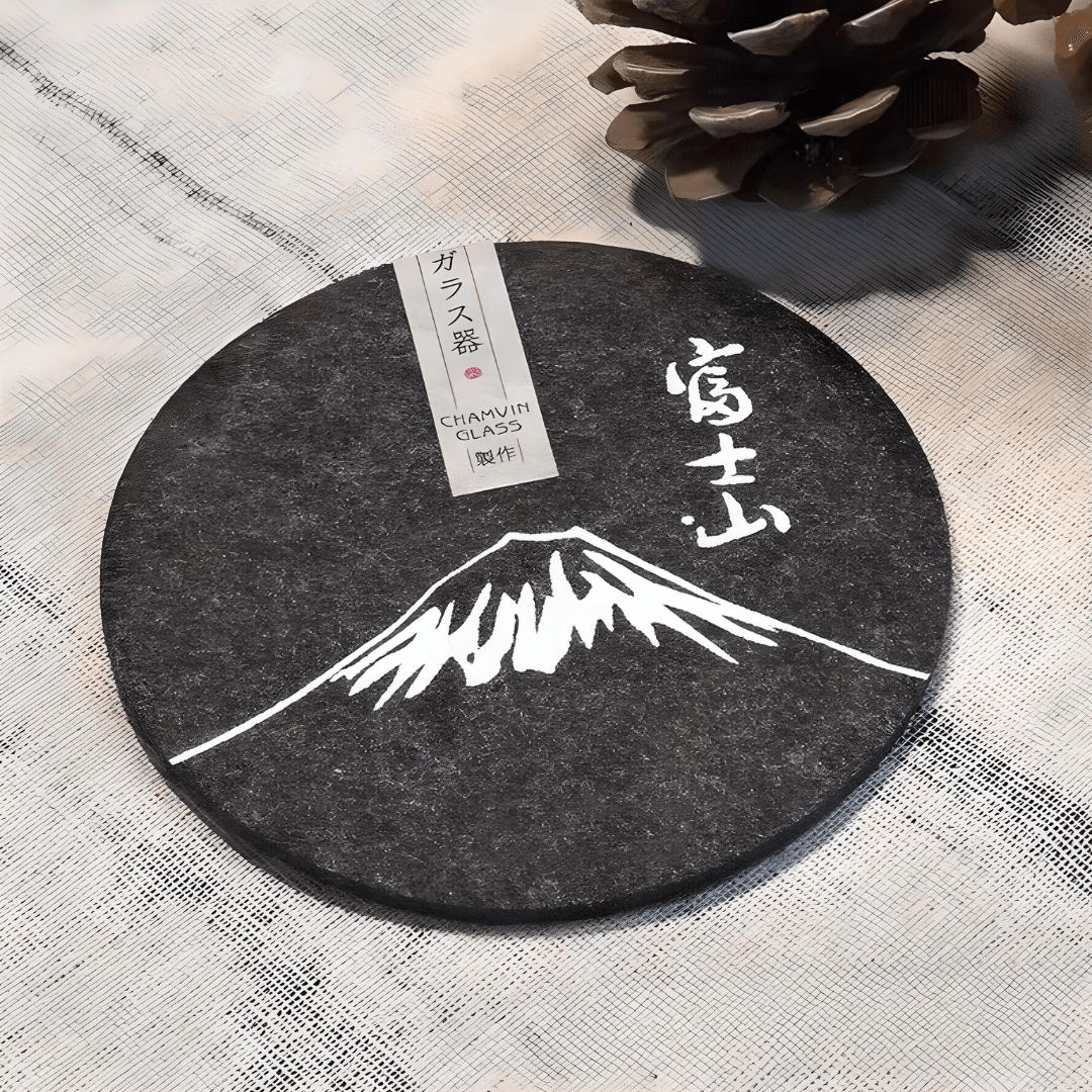 Mount Fuji TsukiGlass Original Coaster - TsukiGlass