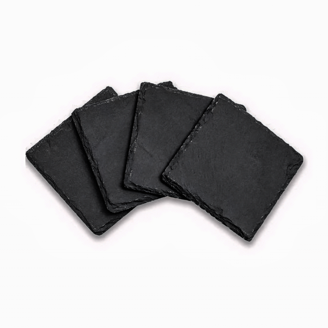 Black Stone Coaster - TsukiGlass