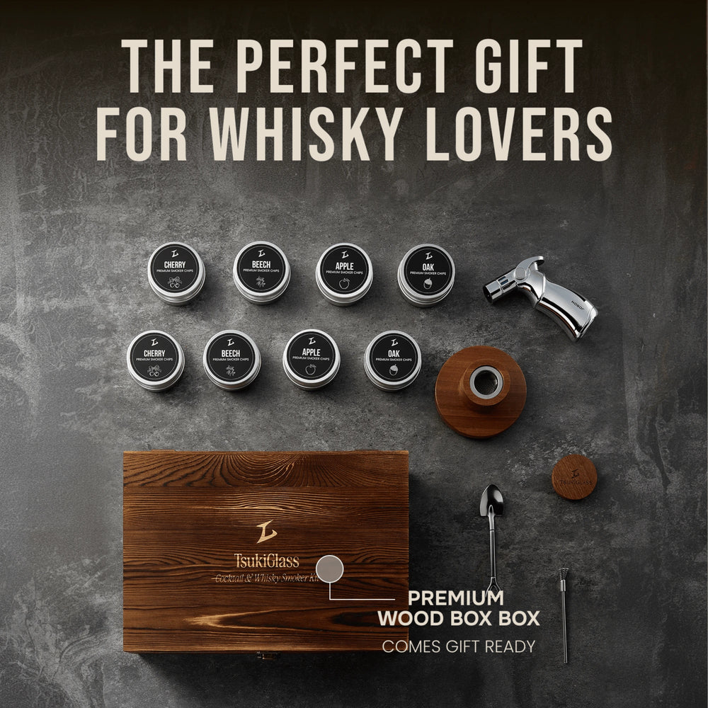 Tsuki Smoker Kit For Whisky & Cocktail (With a Torch) - TsukiGlass
