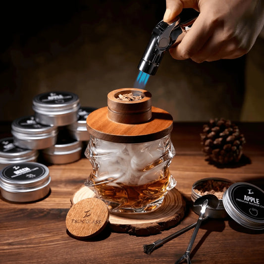 Tsuki Smoker Kit For Whisky & Cocktail (With a Torch) - TsukiGlass