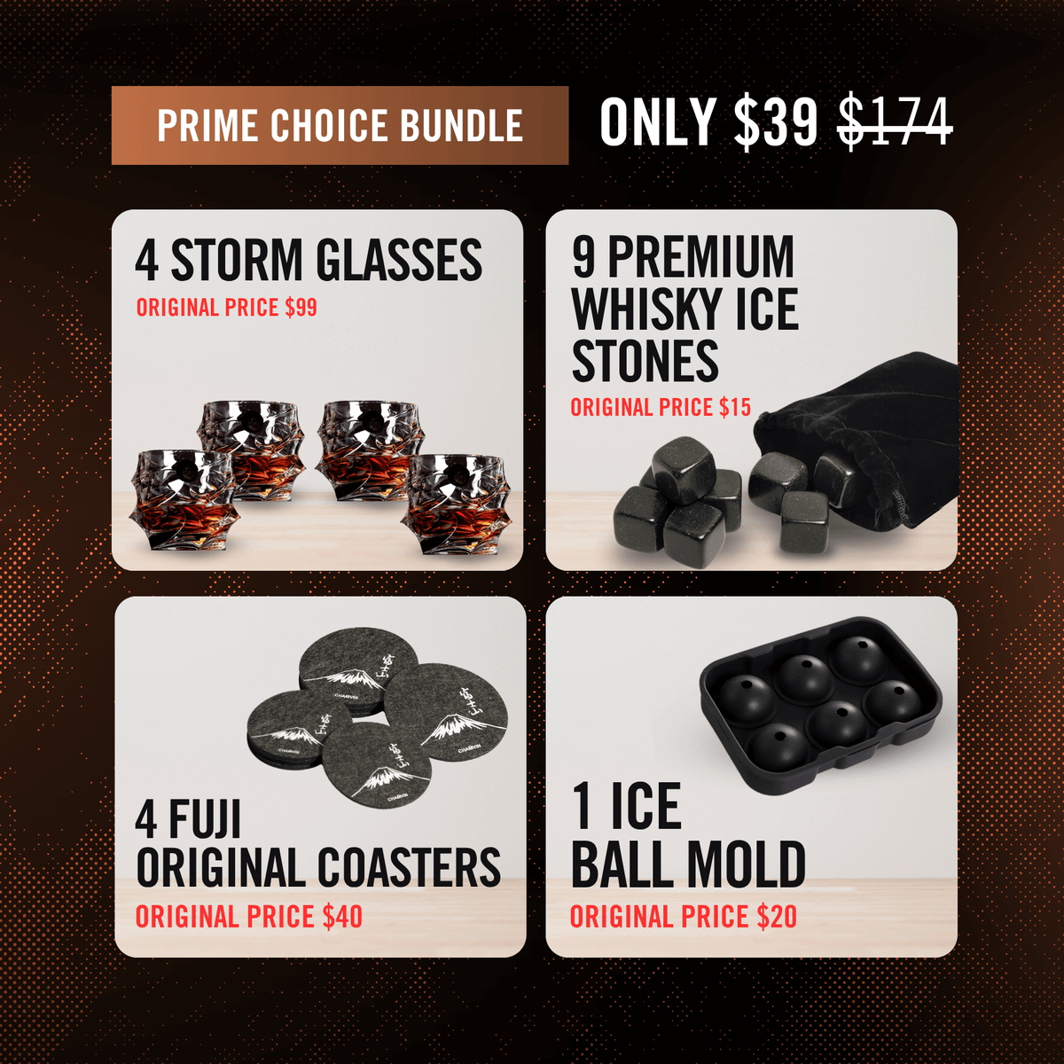 TsukiGlass Choice Whisky Bundle ( Prime )