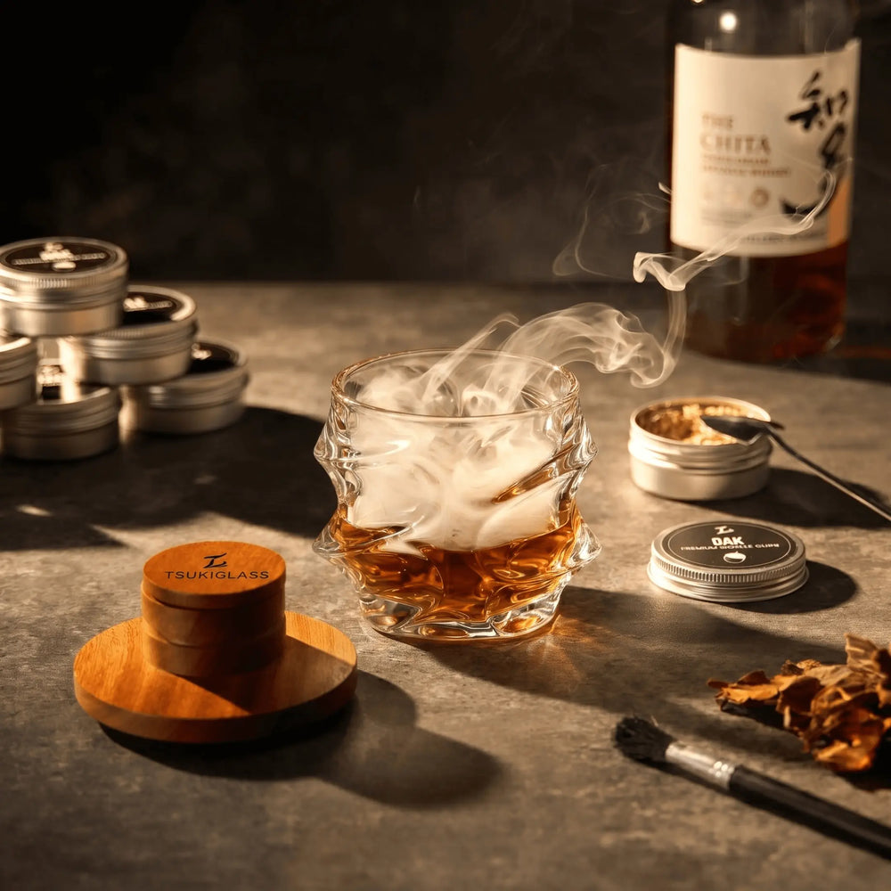 Tsuki Smoker Kit For Whisky & Cocktail (With a Torch) - TsukiGlass