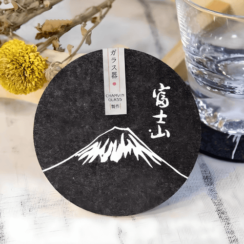 Mount Fuji TsukiGlass Original Coaster - TsukiGlass