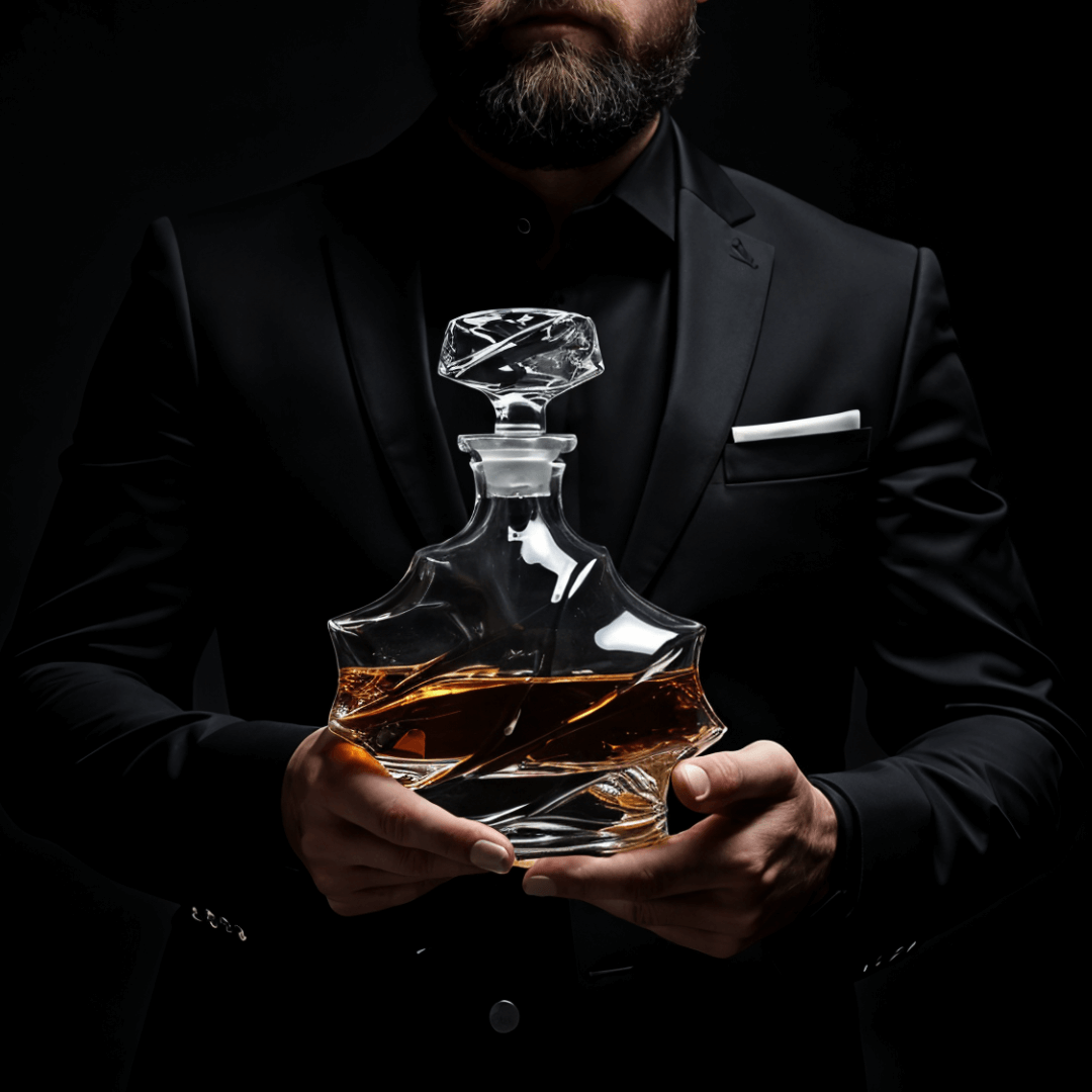 Storm Japanese Crystal Whisky Decanter - TsukiGlass