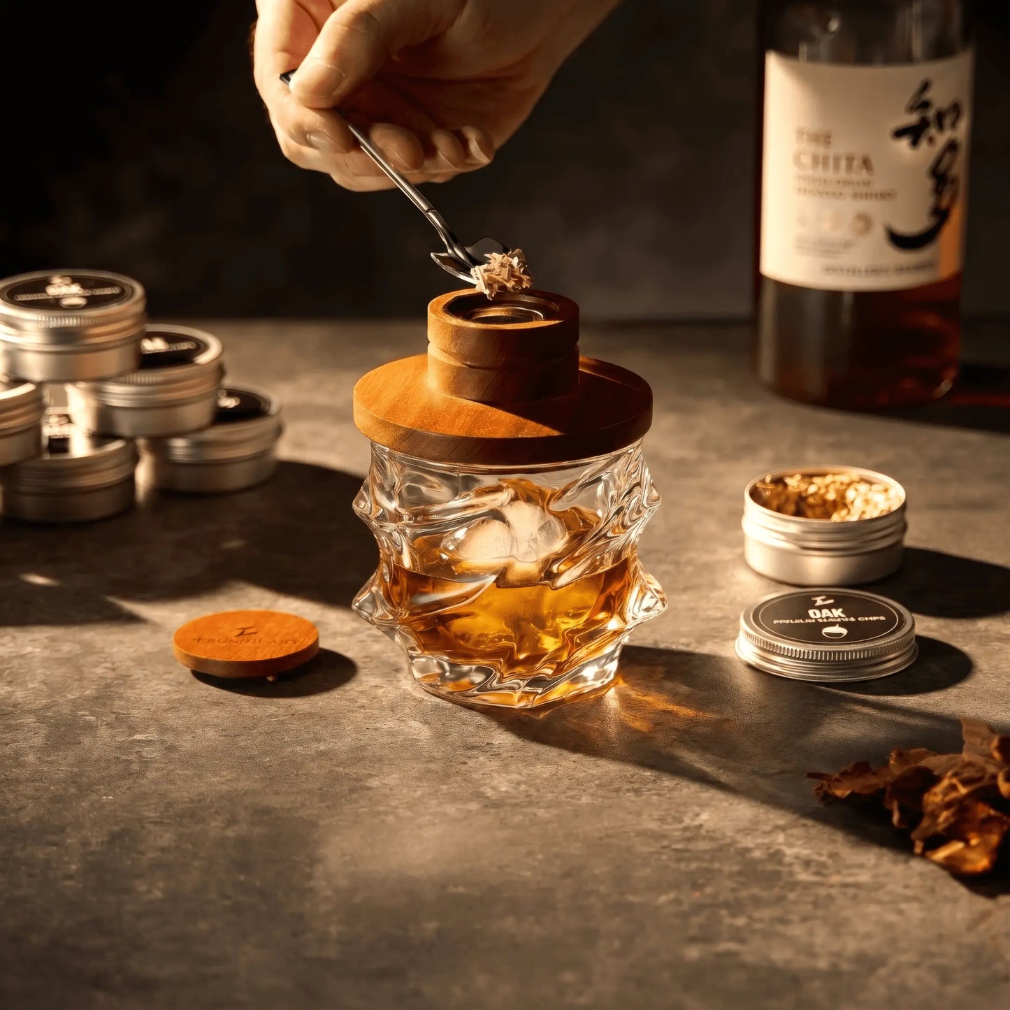 Tsuki Smoker Kit For Whisky & Cocktail (With a Torch) - TsukiGlass
