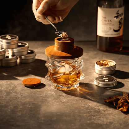 Tsuki Smoker Kit For Whisky & Cocktail (With a Torch) - TsukiGlass