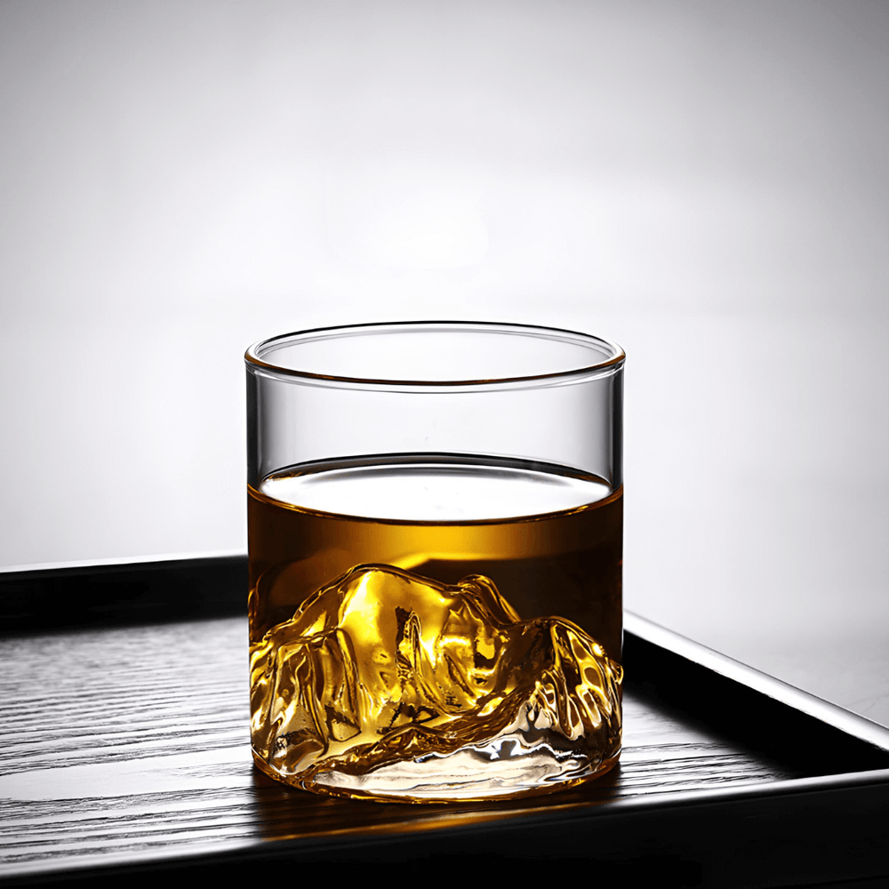 Mount Fuji Japanese Crystal Whisky Glass - TsukiGlass