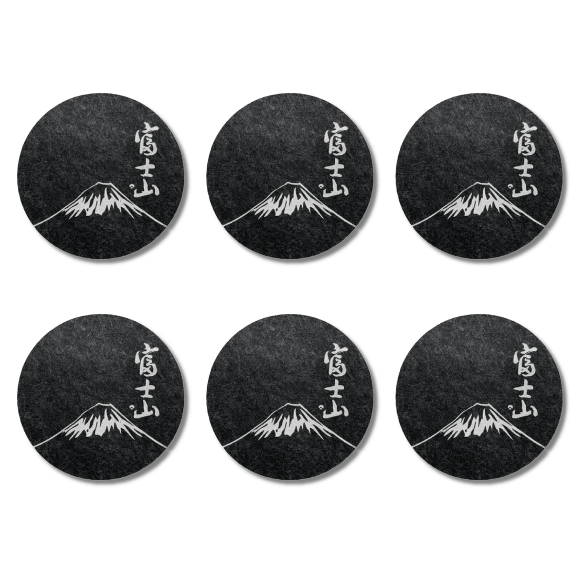 6 Mount Fuji TsukiGlass Original Coaster - TsukiGlass