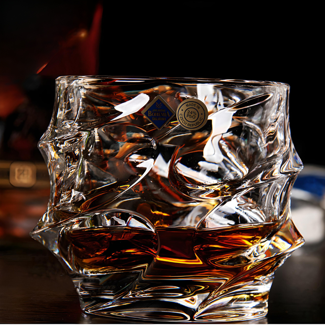 Storm Japanese Crystal Whisky Glass - TsukiGlass