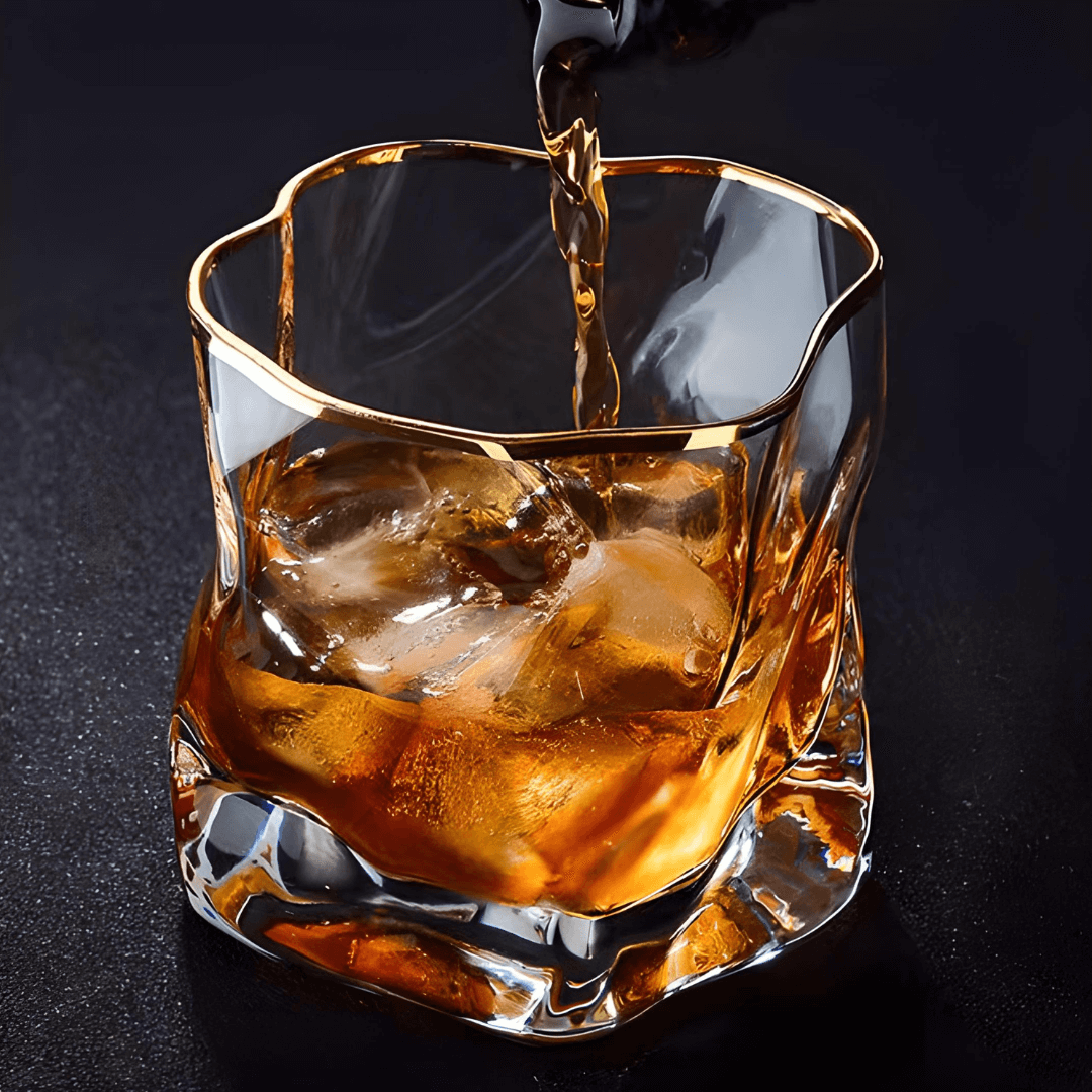 Gold Hoshi Japanese Crystal Whisky Glass (set of 2)