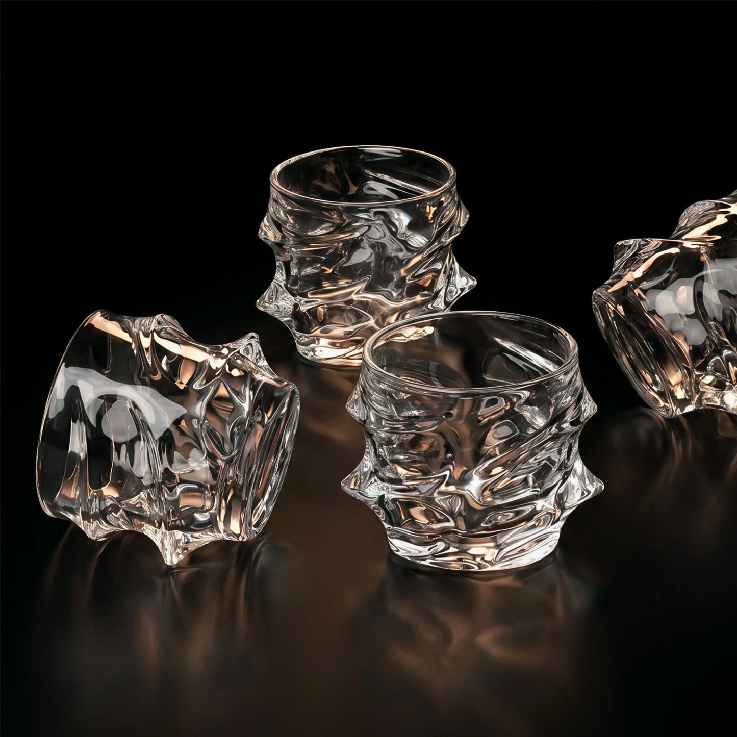 Storm Japanese Crystal Whisky Glass With Decanter - TsukiGlass
