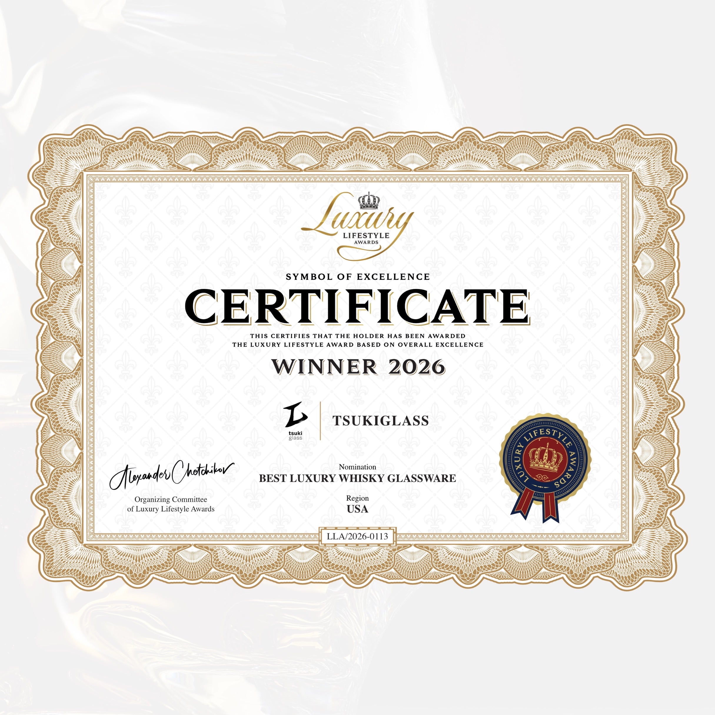 Storm Japanese Crystal Whisky Glass - TsukiGlass