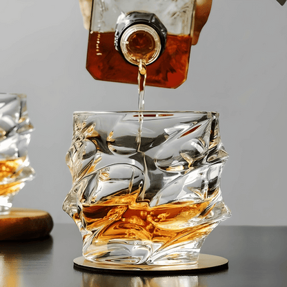 Storm Japanese Crystal Whisky Glass - TsukiGlass