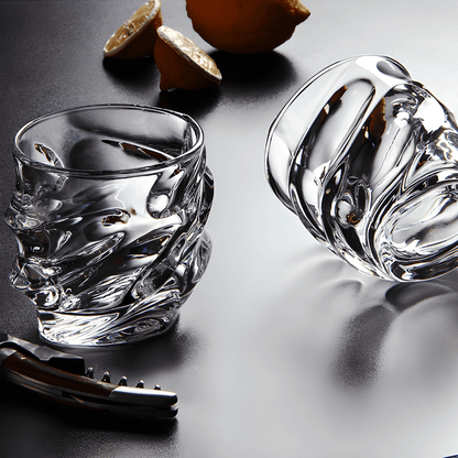 Storm Japanese Crystal Whisky Glass - TsukiGlass