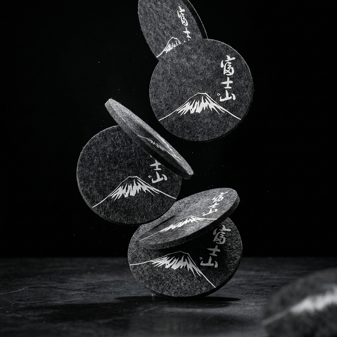 Mount Fuji TsukiGlass Original Coaster - TsukiGlass