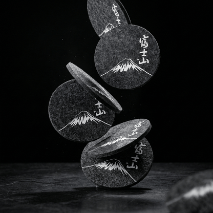 Mount Fuji TsukiGlass Original Coaster - TsukiGlass