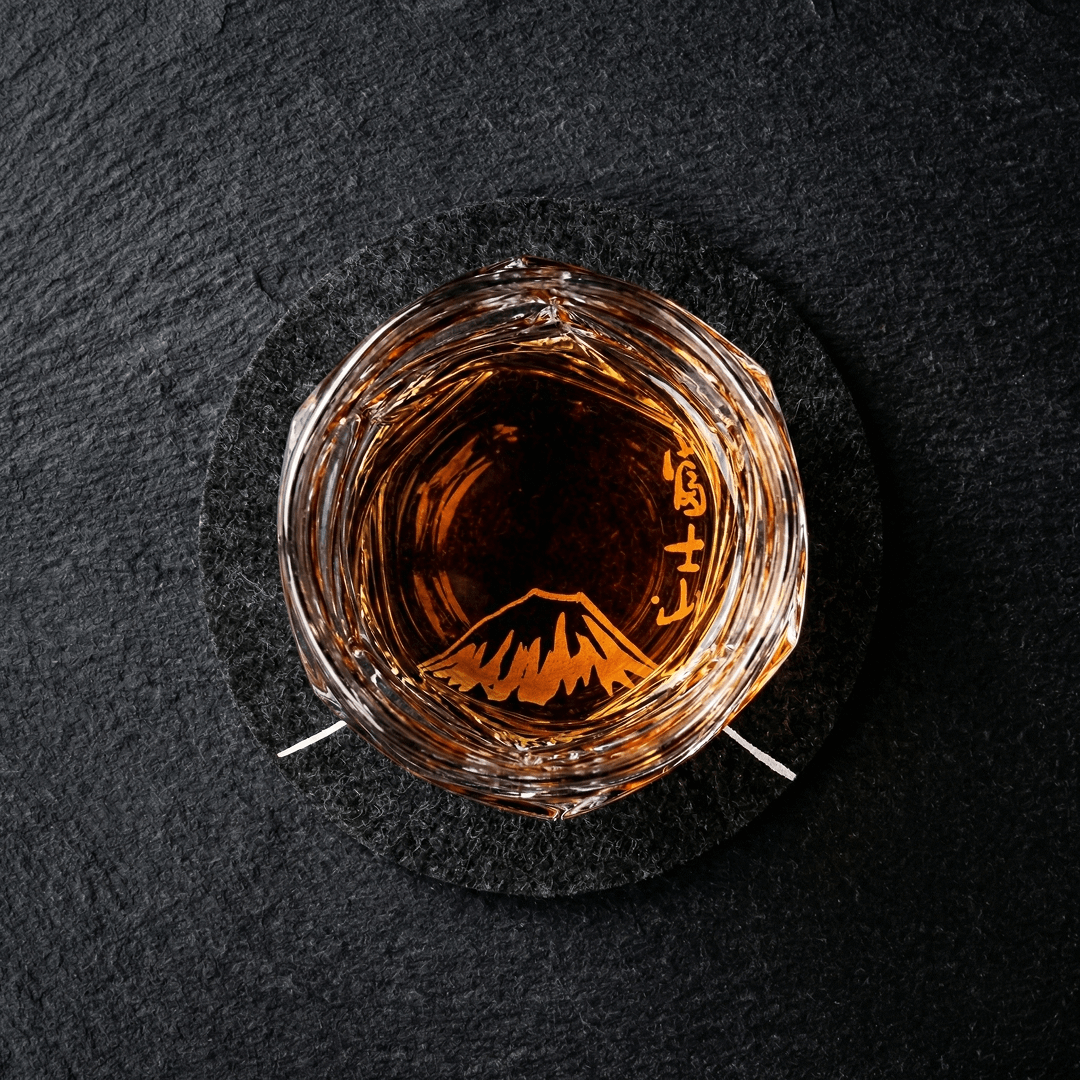 Mount Fuji TsukiGlass Original Coaster - TsukiGlass